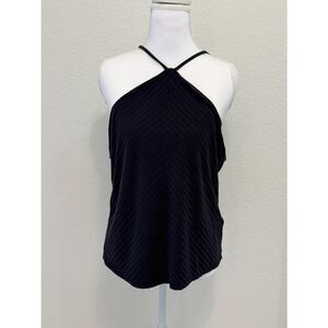 Daily Ritual Navy Blue Halter Neck Top